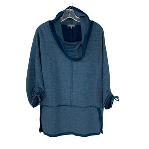Habitat Cowl Neck Lagenlook Long Sweater Top Size Womens XS Blue